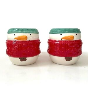 Hallmark Ceramic Snowmen Mugs, Microwave& Dishwasher Safe, Set of 2, 16 oz.
